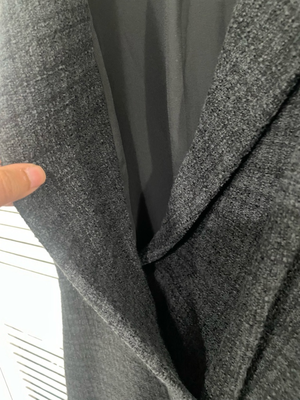 SANDRO Paris Black Sleeveless Asymmetric Button Mini Dress - Picture 7 of 13